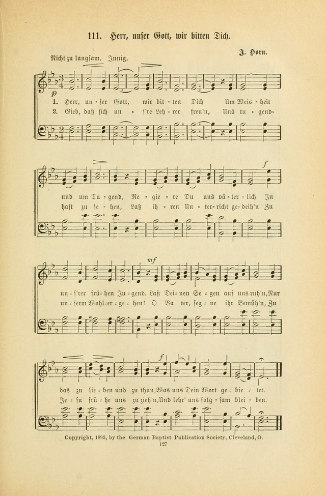 Frohe Lieder und Brüder-Harfe: eine Sammlung von Liedern für Sonntagschulen und Jugendvereine (Spezialle Aufl.) page 127
