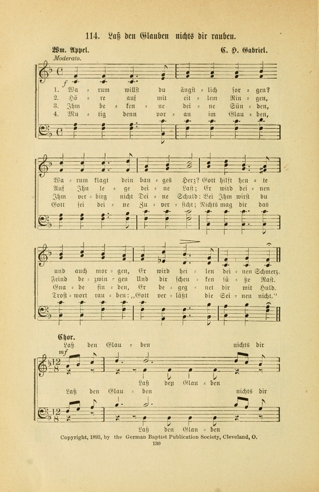 Frohe Lieder und Brüder-Harfe: eine Sammlung von Liedern für Sonntagschulen und Jugendvereine (Spezialle Aufl.) page 130