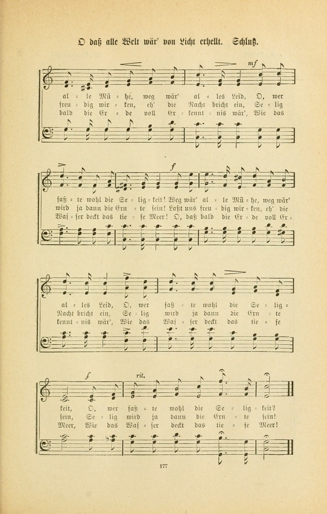 Frohe Lieder und Brüder-Harfe: eine Sammlung von Liedern für Sonntagschulen und Jugendvereine (Spezialle Aufl.) page 177
