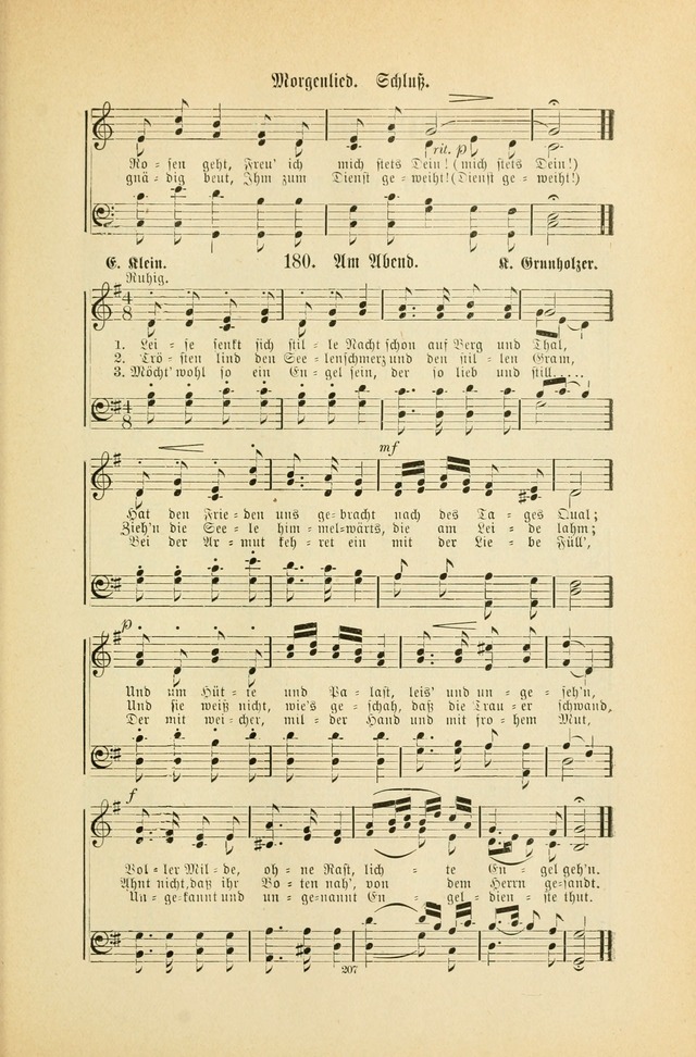 Frohe Lieder und Brüder-Harfe: eine Sammlung von Liedern für Sonntagschulen und Jugendvereine (Spezialle Aufl.) page 207