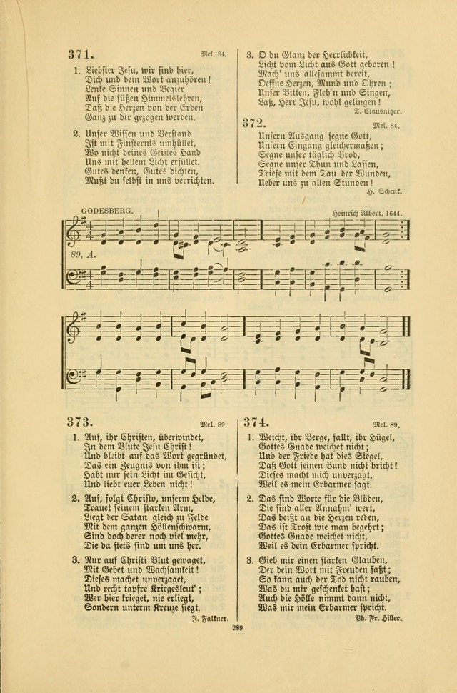 Frohe Lieder und Brüder-Harfe: eine Sammlung von Liedern für Sonntagschulen und Jugendvereine (Spezialle Aufl.) page 289