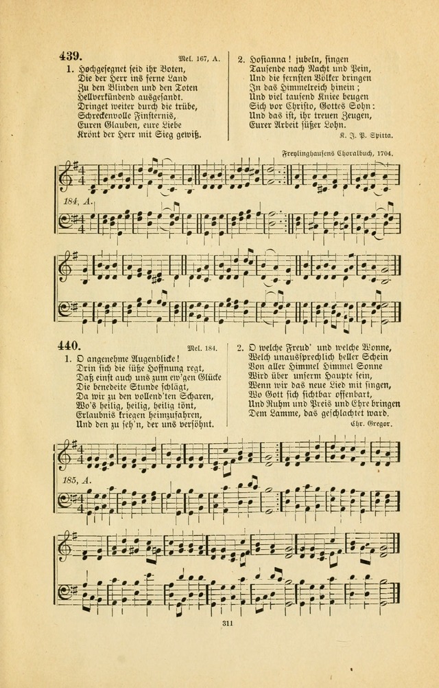 Frohe Lieder und Brüder-Harfe: eine Sammlung von Liedern für Sonntagschulen und Jugendvereine (Spezialle Aufl.) page 311