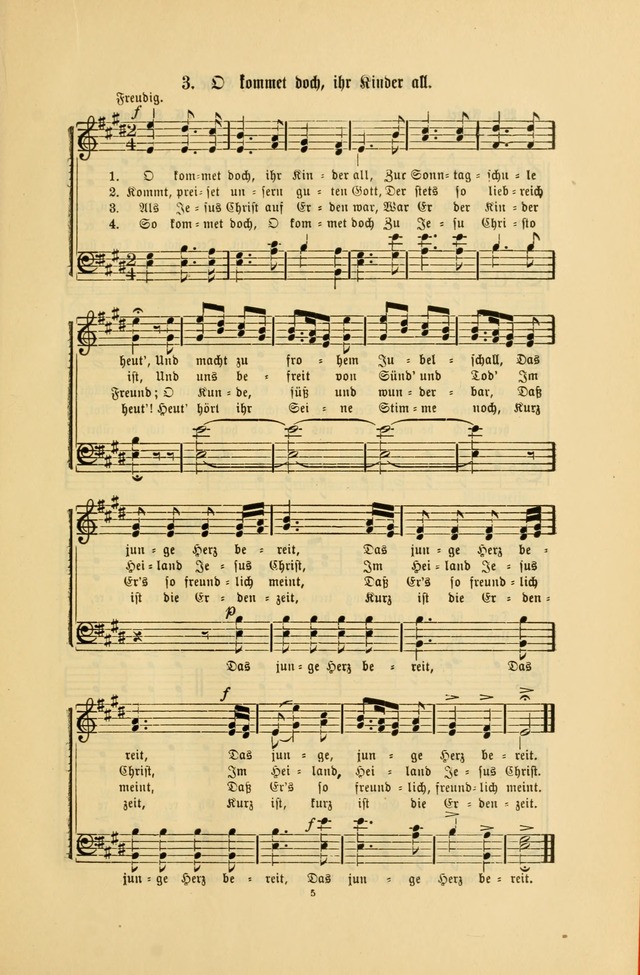 Frohe Lieder und Brüder-Harfe: eine Sammlung von Liedern für Sonntagschulen und Jugendvereine (Spezialle Aufl.) page 5