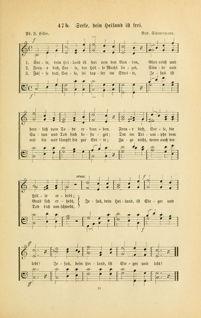Frohe Lieder und Brüder-Harfe: eine Sammlung von Liedern für Sonntagschulen und Jugendvereine (Spezialle Aufl.) page 51