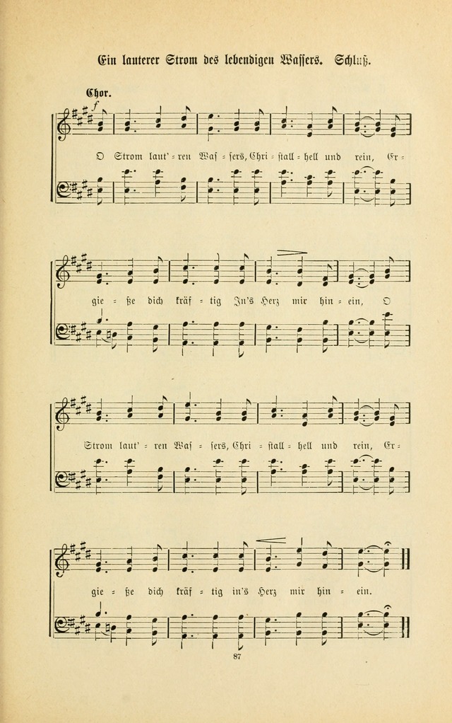 Frohe Lieder und Brüder-Harfe: eine Sammlung von Liedern für Sonntagschulen und Jugendvereine (Spezialle Aufl.) page 87
