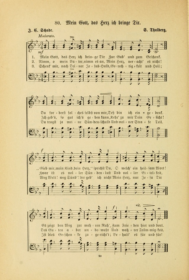 Frohe Lieder und Brüder-Harfe: eine Sammlung von Liedern für Sonntagschulen und Jugendvereine (Spezialle Aufl.) page 90