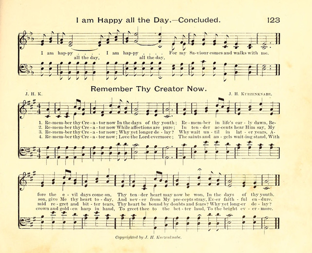 Fair as the Morning. Hymns and Tunes for Praise in the Sunday-School page 121