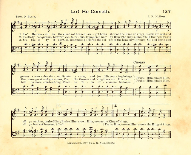 Fair as the Morning. Hymns and Tunes for Praise in the Sunday-School page 125
