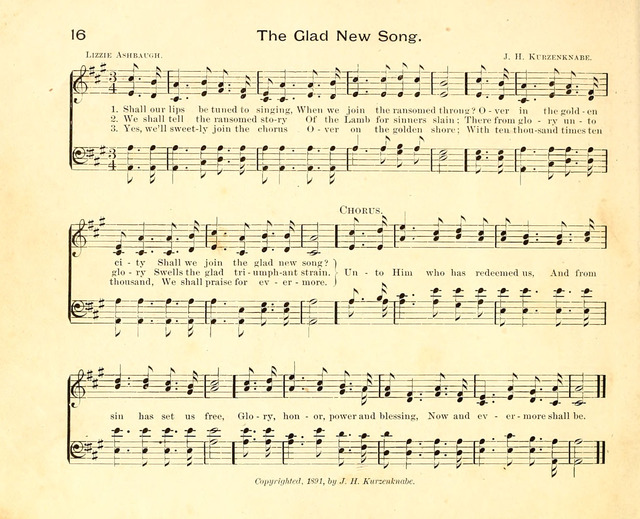 Fair as the Morning. Hymns and Tunes for Praise in the Sunday-School page 14