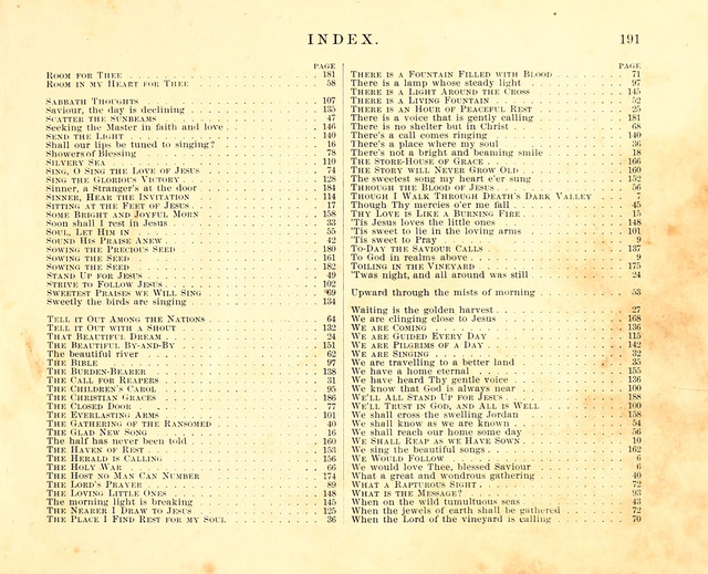 Fair as the Morning. Hymns and Tunes for Praise in the Sunday-School page 189