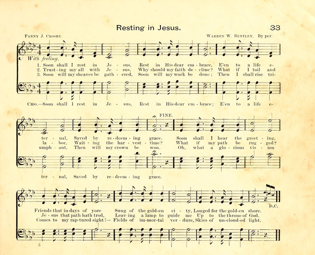 Fair as the Morning. Hymns and Tunes for Praise in the Sunday-School page 31