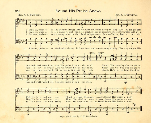 Fair as the Morning. Hymns and Tunes for Praise in the Sunday-School page 40