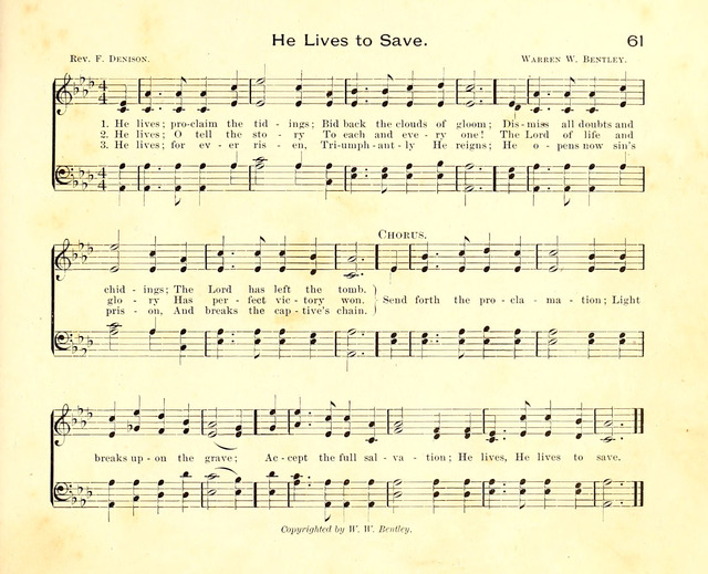 Fair as the Morning. Hymns and Tunes for Praise in the Sunday-School page 59