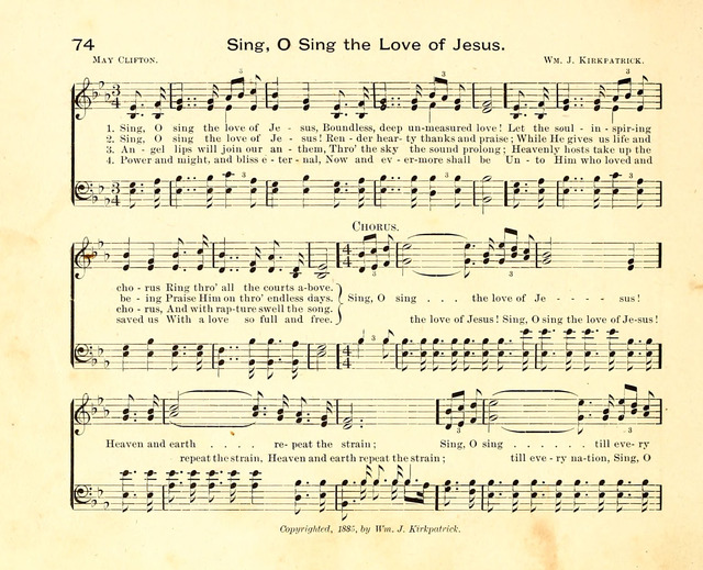 Fair as the Morning. Hymns and Tunes for Praise in the Sunday-School page 72