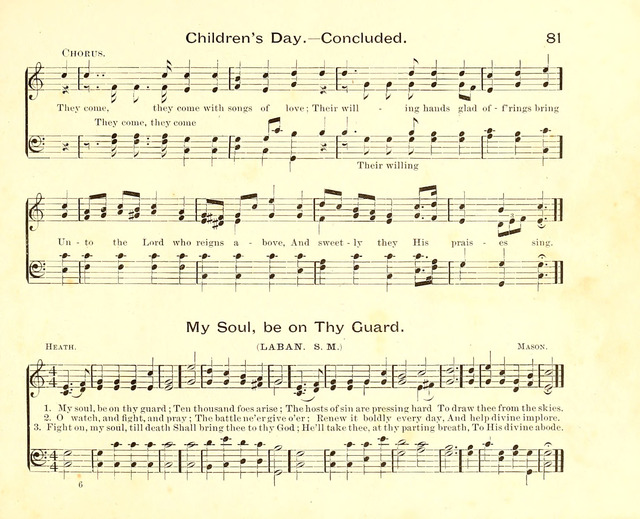 Fair as the Morning. Hymns and Tunes for Praise in the Sunday-School page 79