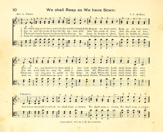Fair as the Morning. Hymns and Tunes for Praise in the Sunday-School page 8