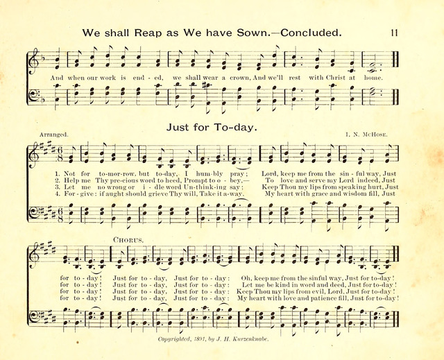 Fair as the Morning. Hymns and Tunes for Praise in the Sunday-School page 9