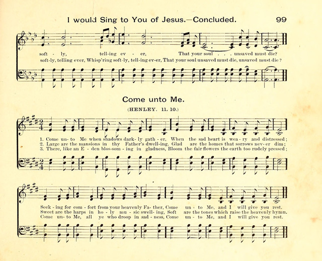 Fair as the Morning. Hymns and Tunes for Praise in the Sunday-School page 97