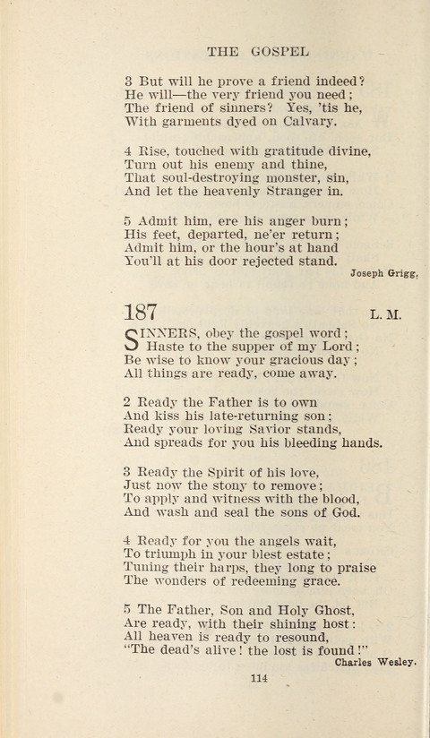 Free Methodist Hymnal page 114