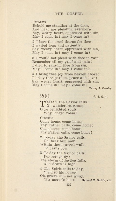 Free Methodist Hymnal page 122