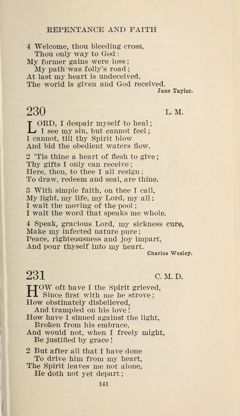 Free Methodist Hymnal page 143