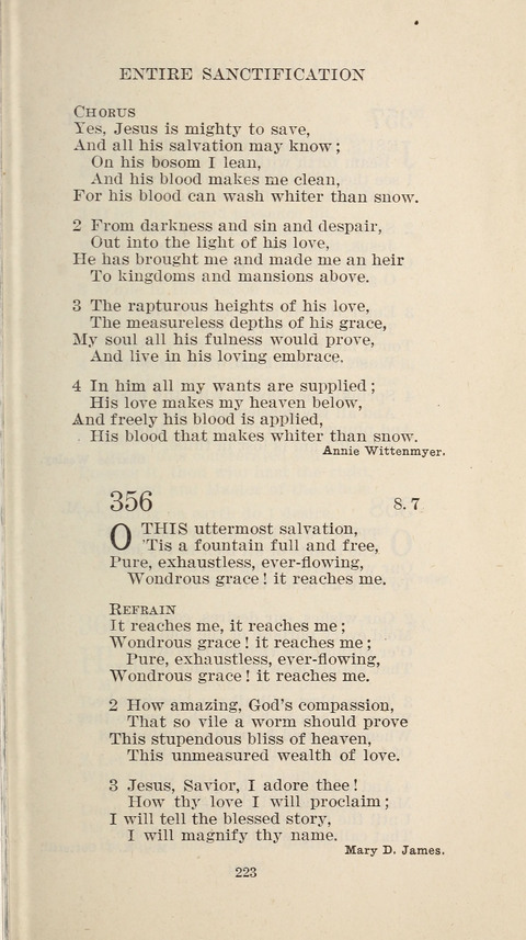Free Methodist Hymnal page 225