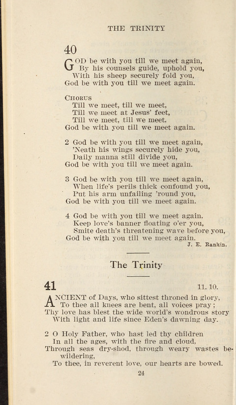 Free Methodist Hymnal page 24