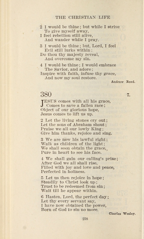 Free Methodist Hymnal page 240