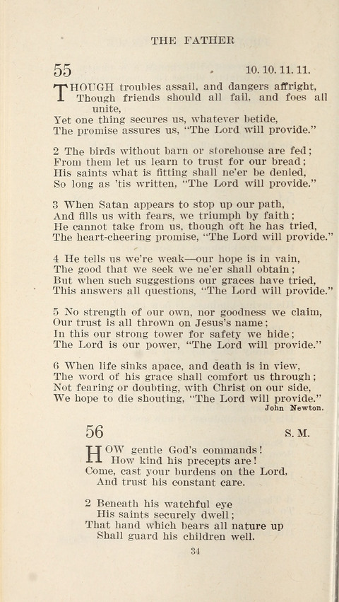 Free Methodist Hymnal page 34