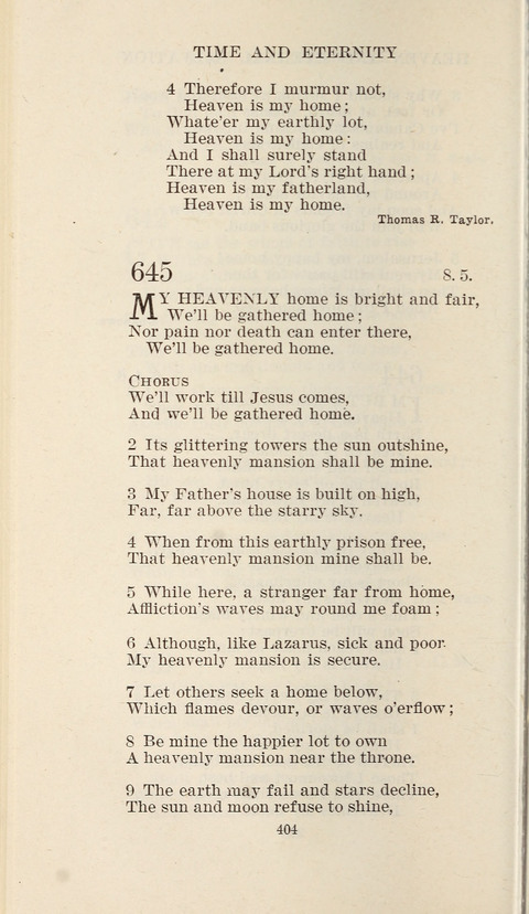 Free Methodist Hymnal page 406