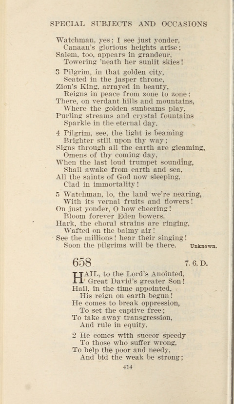 Free Methodist Hymnal page 416