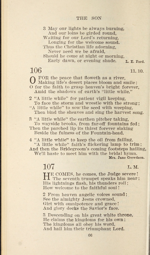 Free Methodist Hymnal page 66