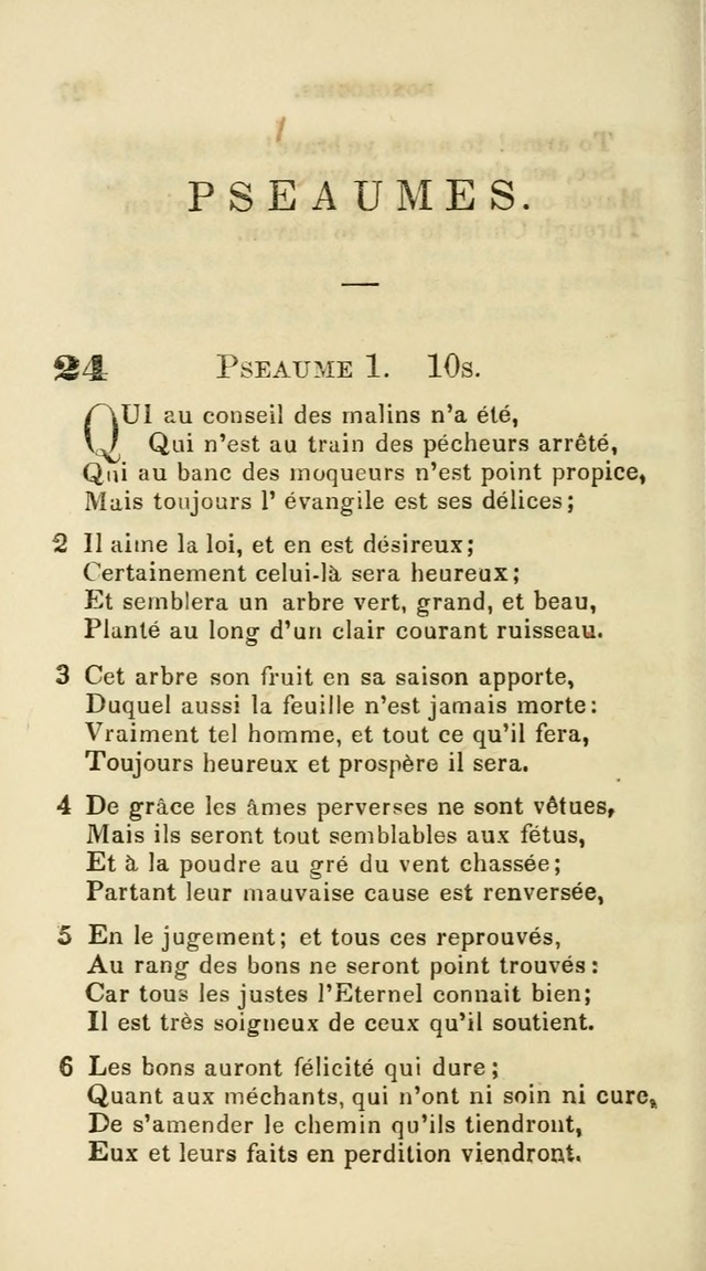 French Psalms, Hymns and Spiritual Songs: with a pure prose pronunciation, in accordance with the usage of the cognate languages... page 31