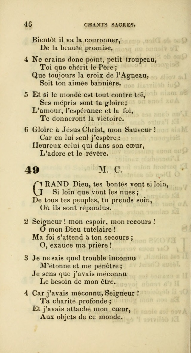 French Psalms, Hymns and Spiritual Songs: with a pure prose pronunciation, in accordance with the usage of the cognate languages... page 49