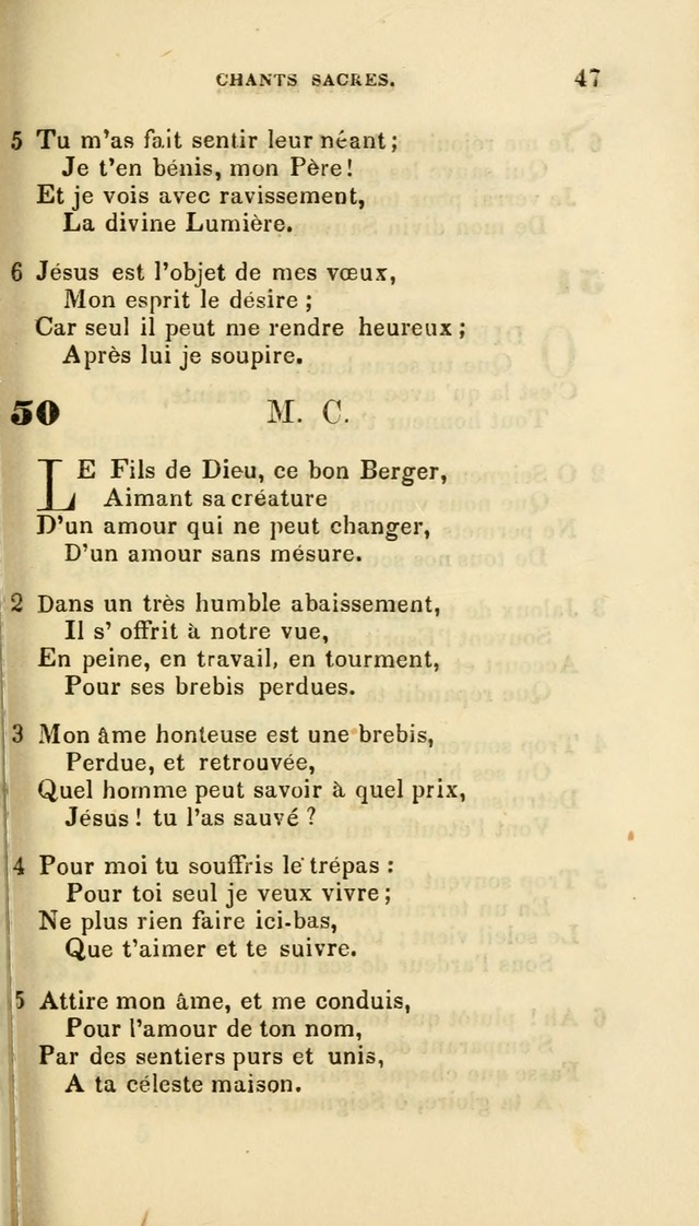 French Psalms, Hymns and Spiritual Songs: with a pure prose pronunciation, in accordance with the usage of the cognate languages... page 50