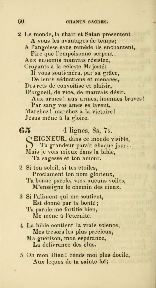 French Psalms, Hymns and Spiritual Songs: with a pure prose pronunciation,  in accordance with the usage of the cognate languages... 65. Seigneur, dans  ce monde visible | Hymnary.org