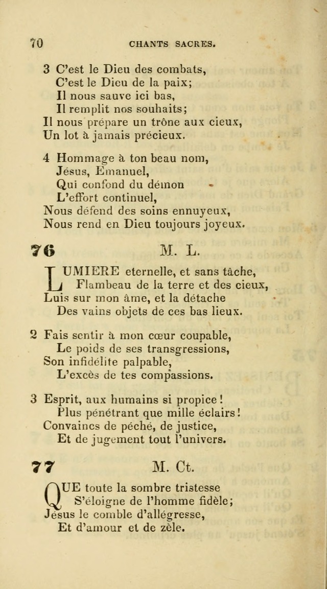 French Psalms, Hymns and Spiritual Songs: with a pure prose pronunciation, in accordance with the usage of the cognate languages... page 73