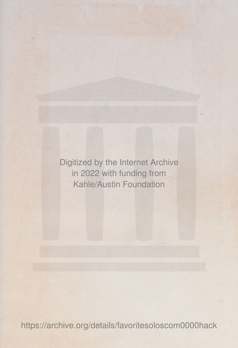 Favorite Solos: a compilation of solos, duets, trios and quartets page ii