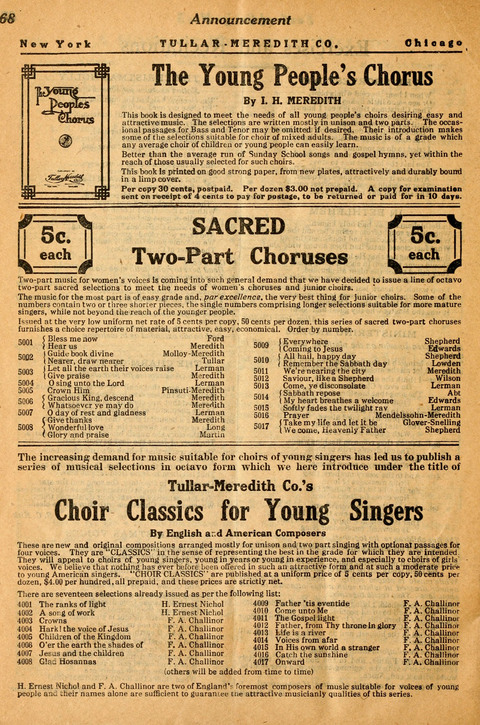 The Festival Song Budget, Christmas page 62