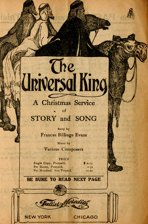 The Festival Song Budget, Christmas page vi