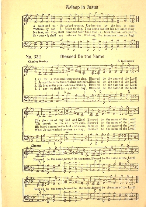Favorite Songs and Hymns: a complete church hymnal page 302