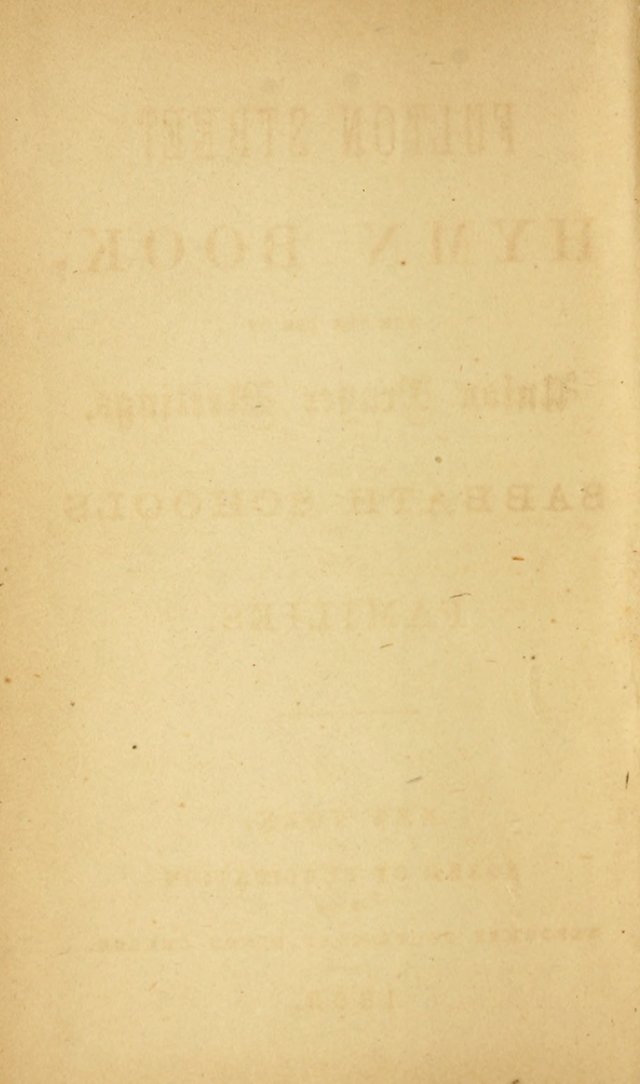 Fulton Street Hymn Book, for the use of union prayer meetings, Sabbath schools and families page 7