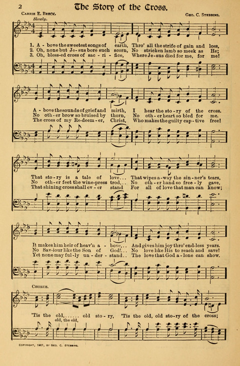 Favorite Sacred Songs: containing Solos, Duetts, Quartettes and Choruses for the Church and Home page 2