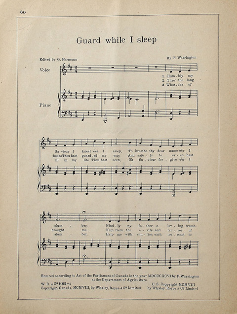 Favorite Sacred Songs for Church and Home page 58