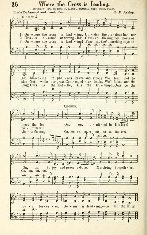 Favorite Selections from Victorious Service Songs: Designed for Conventions and Other Special Occasions page 26