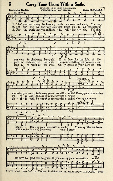 Favorite Selections from Victorious Service Songs: Designed for Conventions and Other Special Occasions page 5