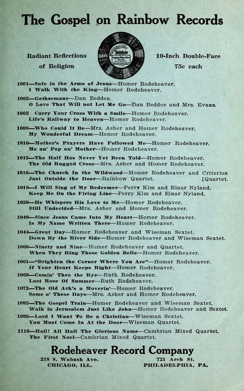 Favorite Selections from Victorious Service Songs: Designed for Conventions and Other Special Occasions page 65