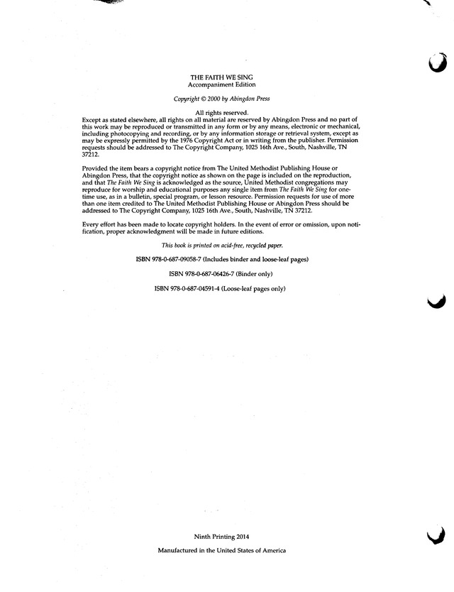 The Faith We Sing page 2