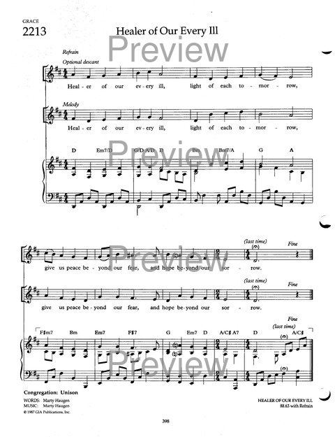 The Faith We Sing page 398