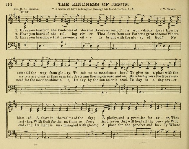 Fount of Blessing: a choice collection of sacred melodies, suitable for sunday schools, bible classes, prayer and praise meetings, gospel temperance meetings, and the home circles page 106